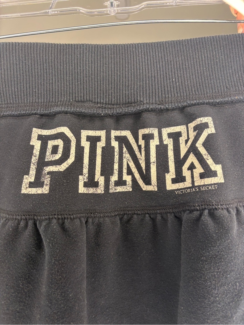 PINK Victoria's Secret Y2K Vintage Black 86 University Micro Mini Skirt Small - Picture 4 of 6